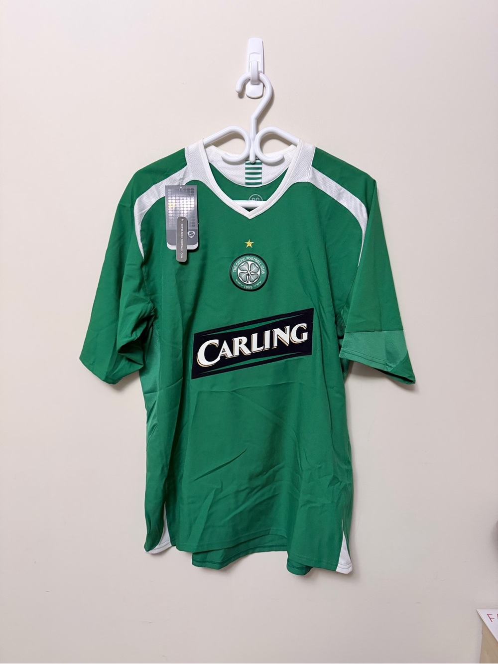 2005-06 Celtic Football Club Green Carling Jersey